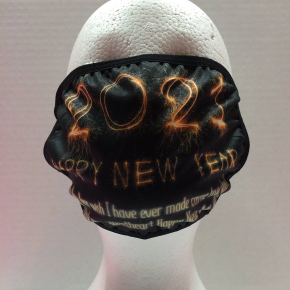 Happy New Years Eve 2021 Face Masks Holidays Party - Picture 12 of 14